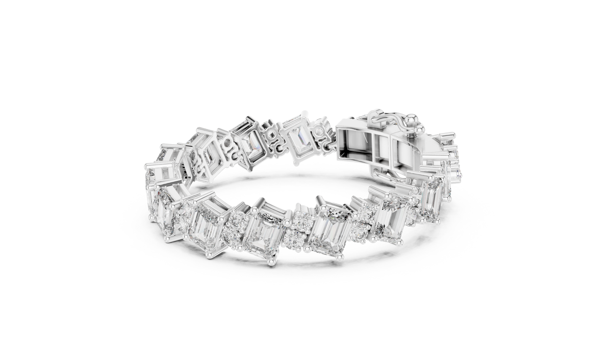 Bracelet GLBR-0029@7 - White Gold - Image