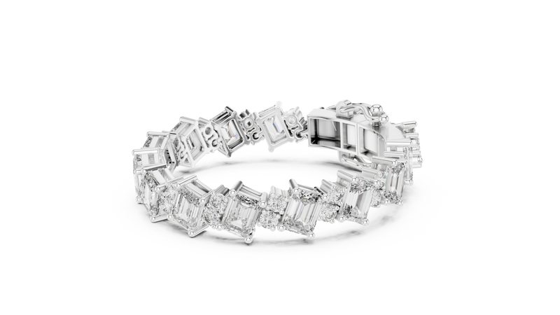 Bracelet GLBR-0029@7 - White Gold - Image