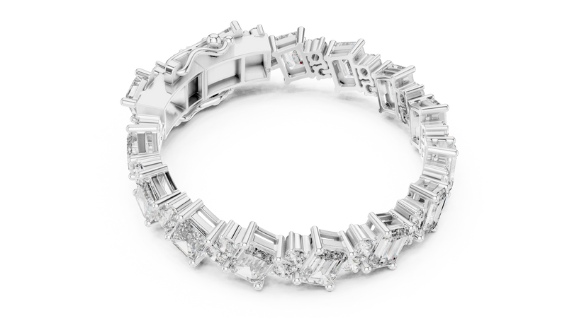 Bracelet GLBR-0029@7 - White Gold - Image