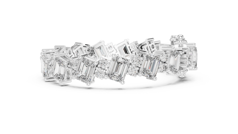 Bracelet GLBR-0029@7 - White Gold - Image
