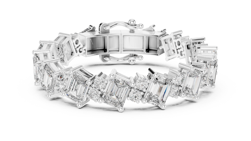 Bracelet GLBR-0029@7 - White Gold - Image