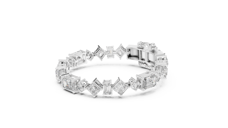 Bracelet GLBR-0030@7 - White Gold - Image