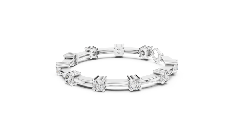 Bracelet GLBR-0032@7 - White Gold - Image
