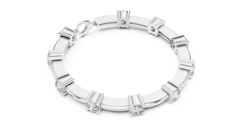 Bracelet GLBR-0032@7 - White Gold - Image