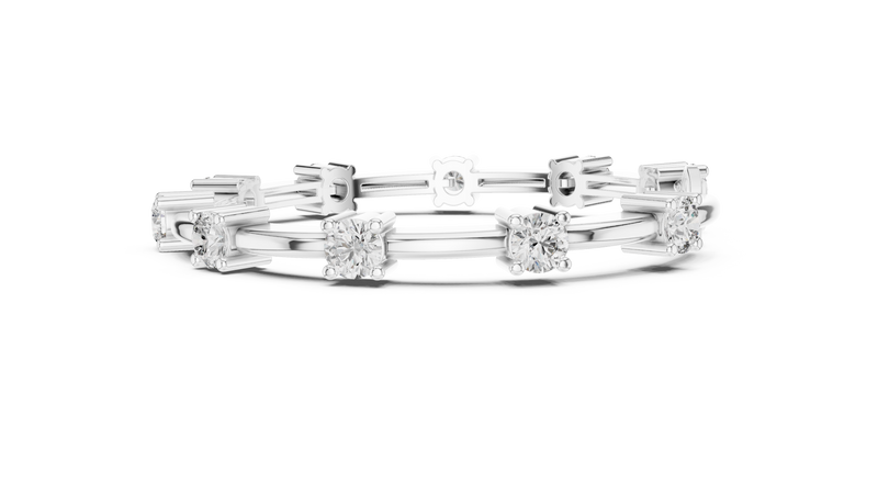 Bracelet GLBR-0032@7 - White Gold - Image