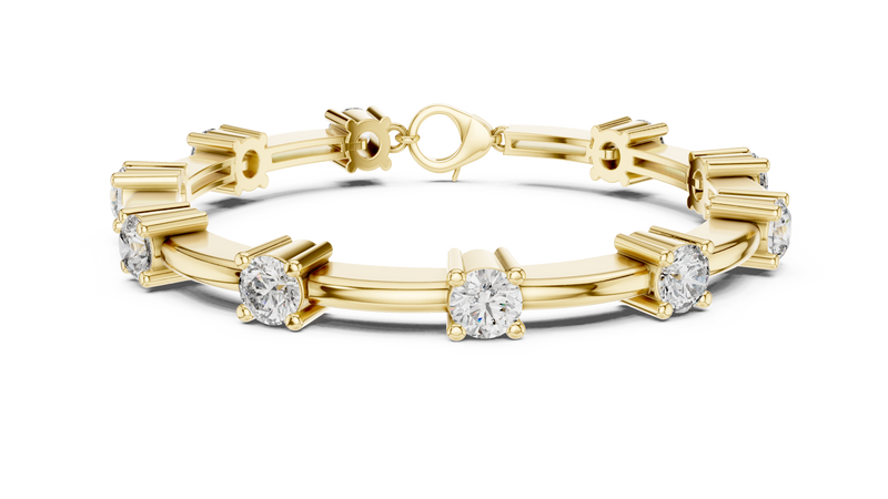 Bracelet GLBR-0032@7 - Yellow Gold - Image