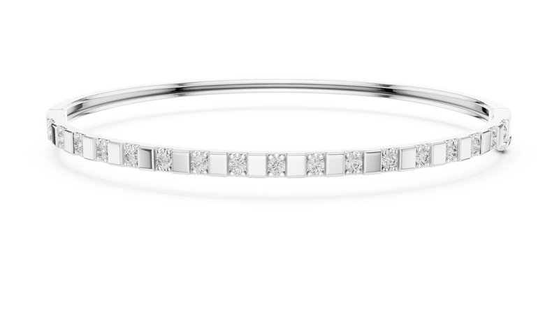 Bracelet GLBR-0033@7 - White Gold - Image