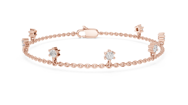 Bracelet GLBR-0034@7 - Rose Gold - Image