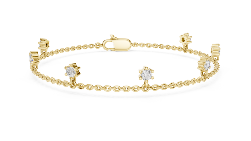 Bracelet GLBR-0034@7 - Yellow Gold - Image