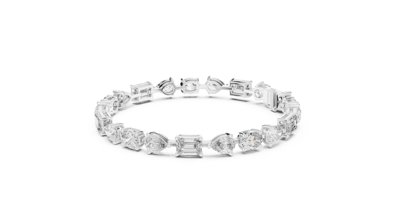 Bracelet GLBR-0035 - White Gold - Image