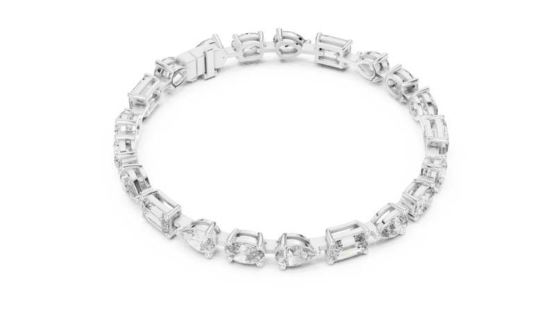 Bracelet GLBR-0035 - White Gold - Image