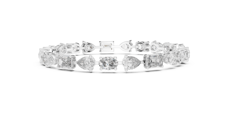 Bracelet GLBR-0035 - White Gold - Image
