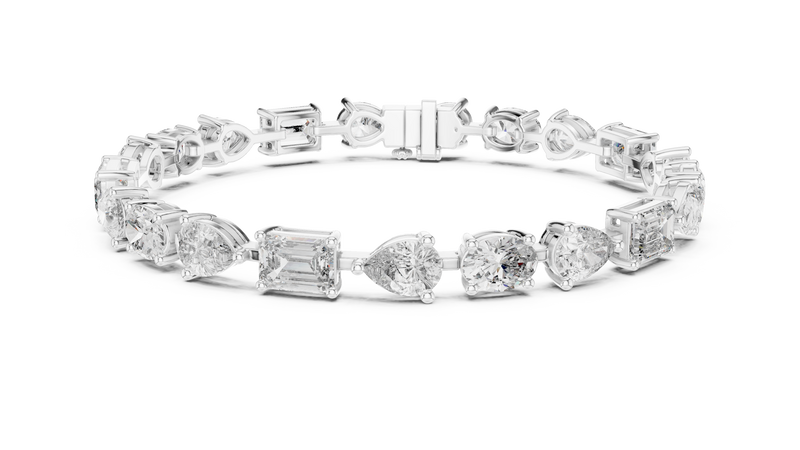 Bracelet GLBR-0035 - White Gold - Image