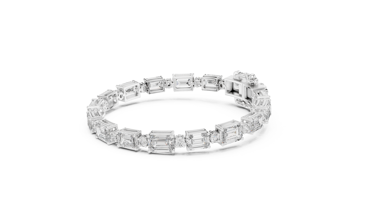 Bracelet GLBR-0036 - White Gold - Image
