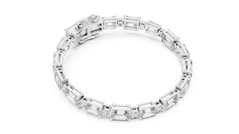 Bracelet GLBR-0036 - White Gold - Image