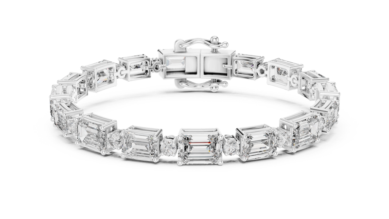 Bracelet GLBR-0036 - White Gold - Image