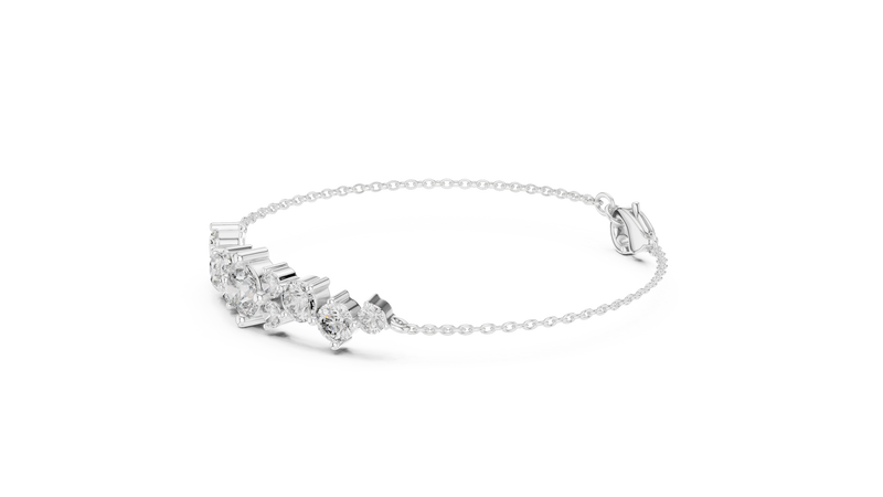 Bracelet GLBR-0037@7 - White Gold - Image