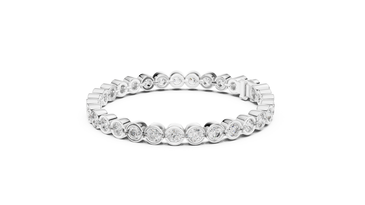 Bracelet GLBR-0038@7 - White Gold - Image