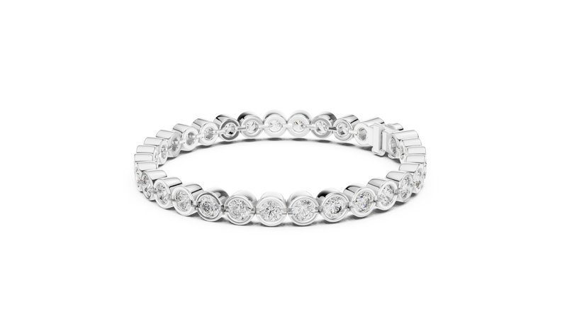 Bracelet GLBR-0038@7 - White Gold - Image