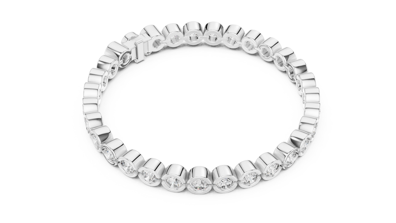 Bracelet GLBR-0038@7 - White Gold - Image