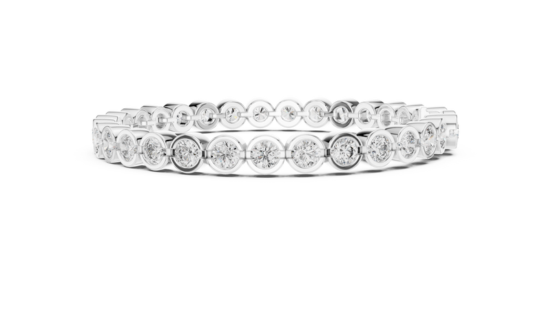 Bracelet GLBR-0038@7 - White Gold - Image