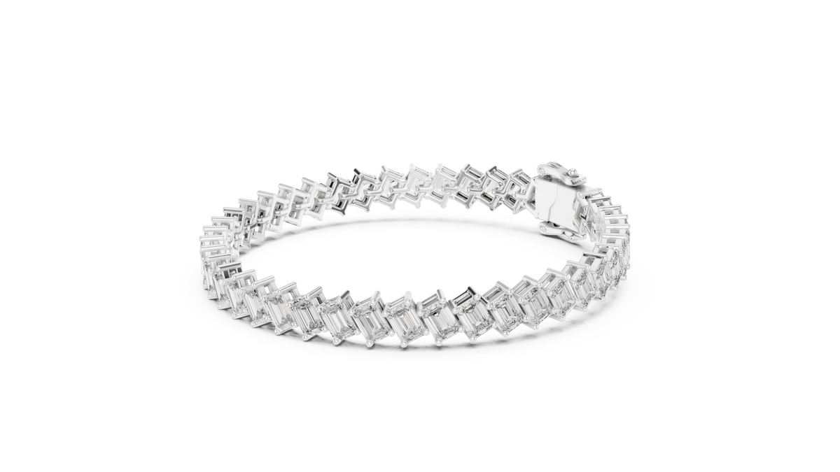 Bracelet GLBR-0039@7 - White Gold - Image