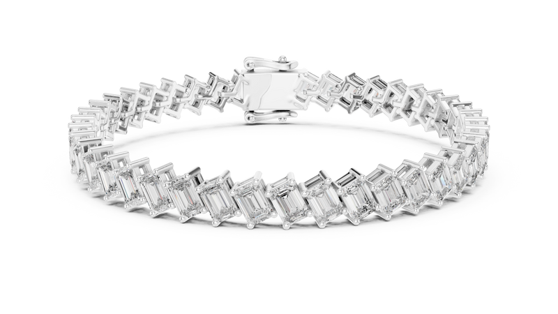Bracelet GLBR-0039@7 - White Gold - Image