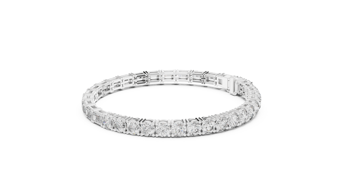 Bracelet GLBR-0040@7 - White Gold - Image