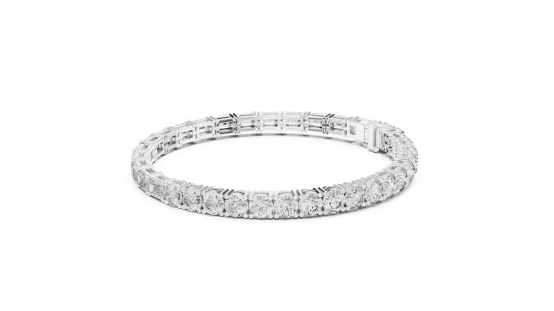 Bracelet GLBR-0040@7 - White Gold - Image
