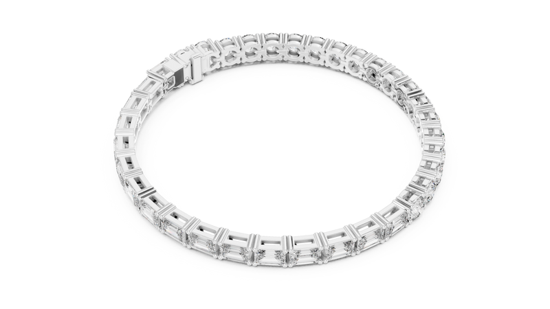 Bracelet GLBR-0040@7 - White Gold - Image