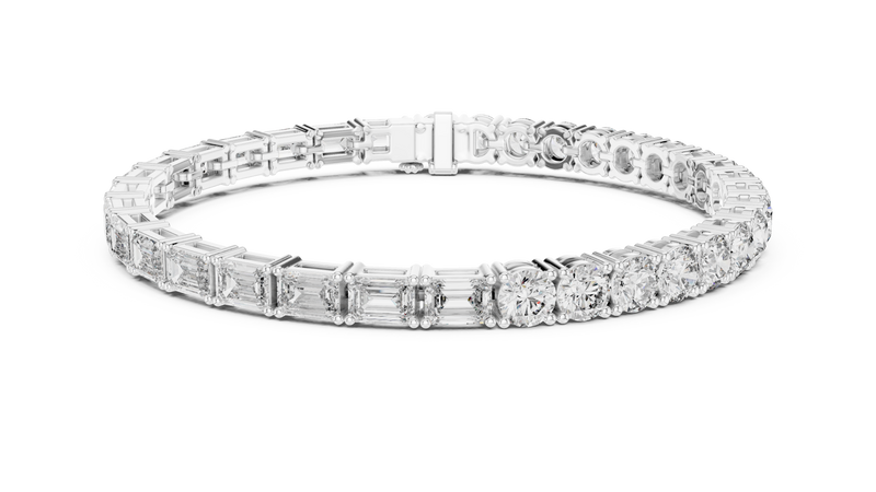 Bracelet GLBR-0040@7 - White Gold - Image