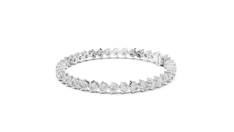 Bracelet GLBR-0041@7 - White Gold - Image