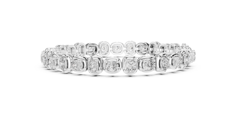 Bracelet GLBR-0042@7 - White Gold - Image