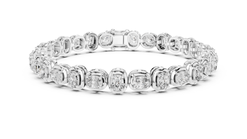 Bracelet GLBR-0042@7 - White Gold - Image