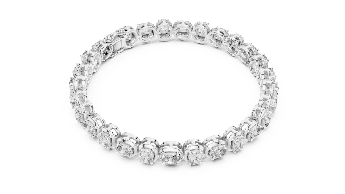 Bracelet GLBR-0042@7 - White Gold - Image
