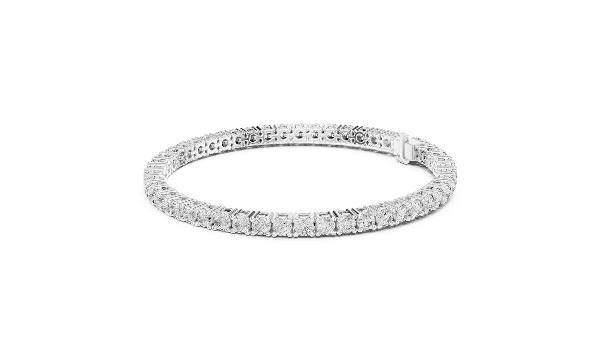 Bracelet GLBR-0043@7 - White Gold - Image