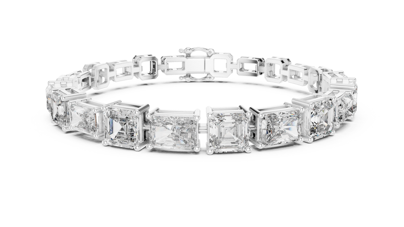 Bracelet GLBR-0045@7 - White Gold - Image