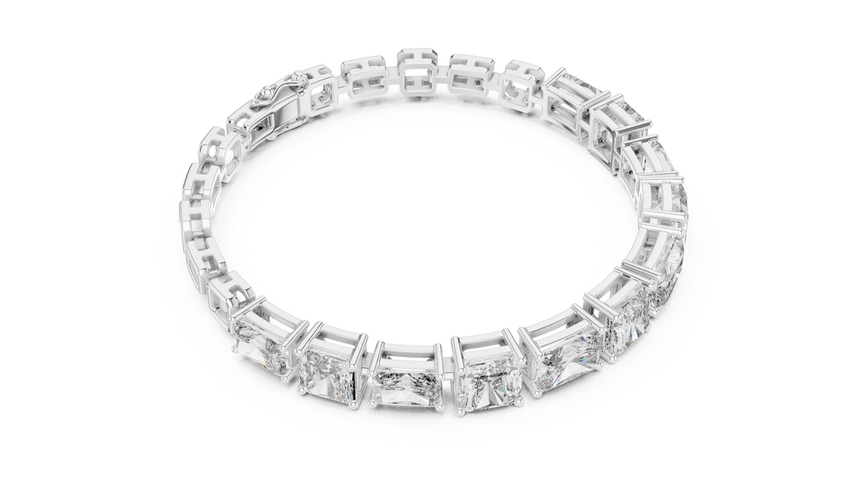 Bracelet GLBR-0045@7 - White Gold - Image