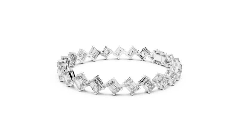 Bracelet GLBR-0046@7 - White Gold - Image