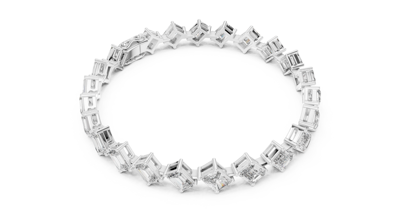 Bracelet GLBR-0046@7 - White Gold - Image