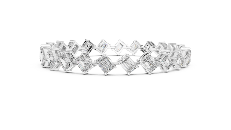 Bracelet GLBR-0046@7 - White Gold - Image