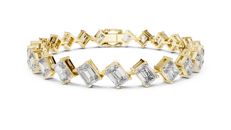 Bracelet GLBR-0046@7 - Yellow Gold - Image