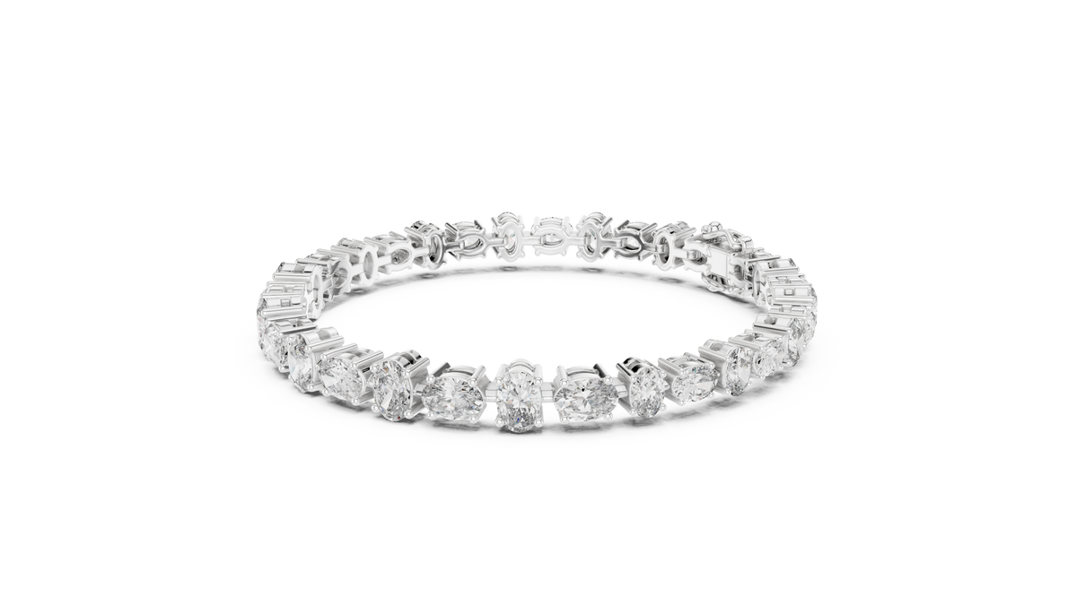 Bracelet GLBR-0047@7 - White Gold - Image