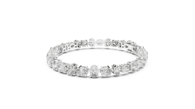 Bracelet GLBR-0047@7 - White Gold - Image