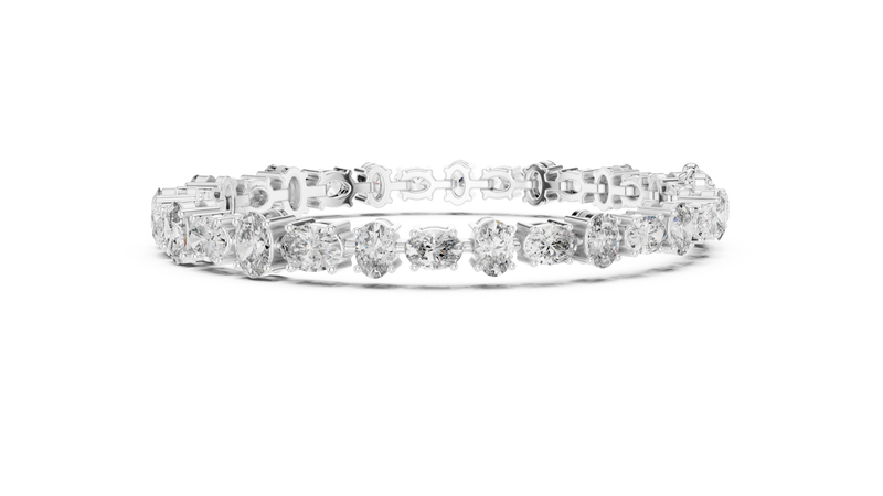Bracelet GLBR-0047@7 - White Gold - Image