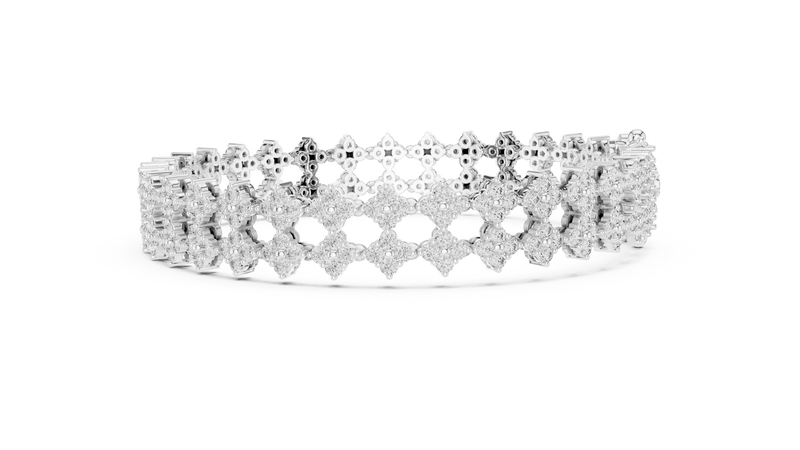 Bracelet GLBR-0052@7 - White Gold - Image
