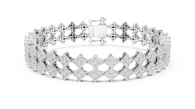 Bracelet GLBR-0052@7 - White Gold - Image