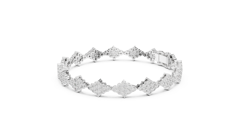 Bracelet GLBR-0053@7 - White Gold - Image