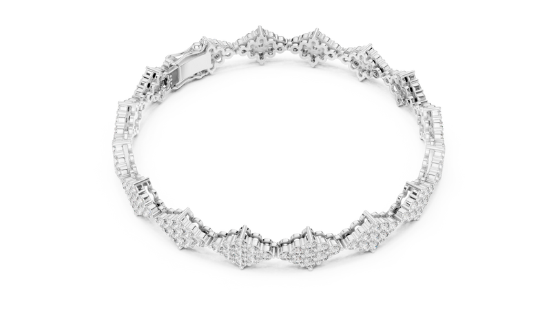 Bracelet GLBR-0053@7 - White Gold - Image