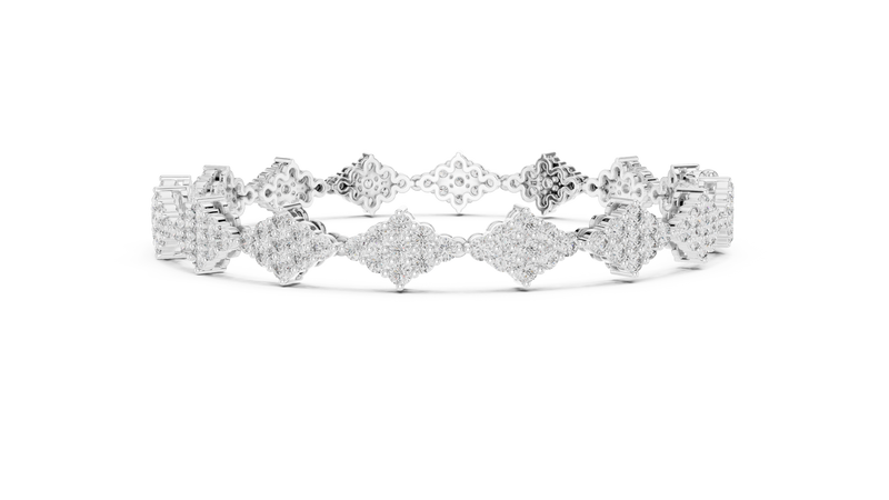Bracelet GLBR-0053@7 - White Gold - Image